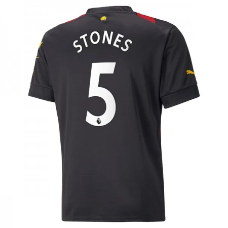 Jalkapallo Pelipaidat/Peliasut Manchester City Stones 5 Vieraspelipaita 2022-23